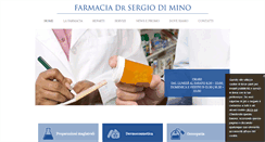 Desktop Screenshot of farmaciadiminosergio.com